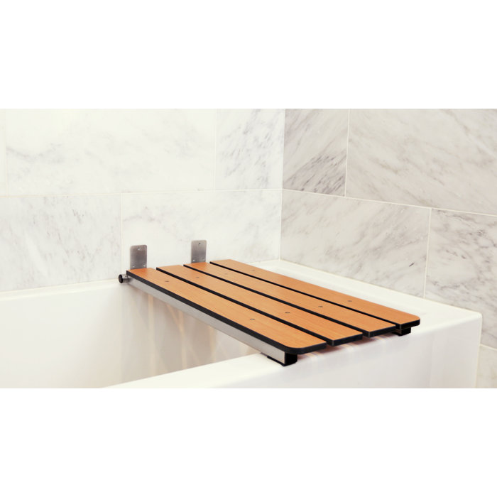 Seachrome 32" x 13.5" EndHung Folding Teak Tub Seat with 3" Slats